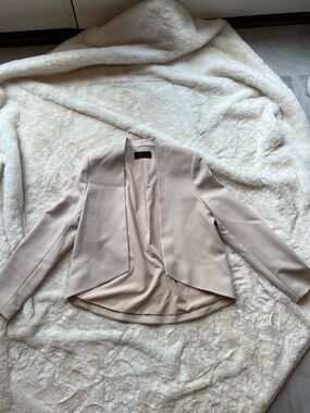 Light Blush Open Front Blazer